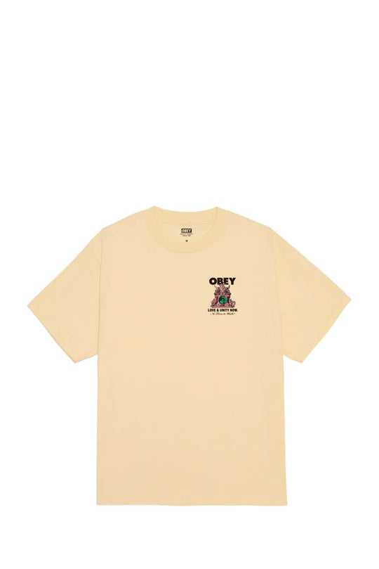 T-SHIRT LOVE AND UNITY NOW TEE 63082_32121 PALE YELLOW-PLY MAN