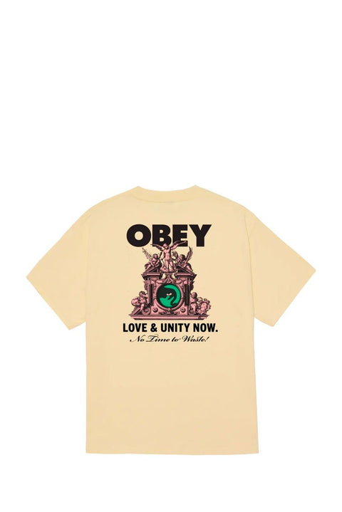 T-SHIRT LOVE AND UNITY NOW TEE 63082_32121 PALE YELLOW-PLY MAN