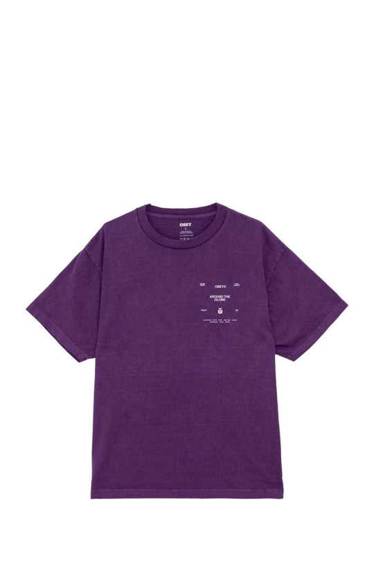 T-SHIRT AROUND THE GLOBE TEE 63083_32122 IMPERIAL PURPLE-IPR MAN