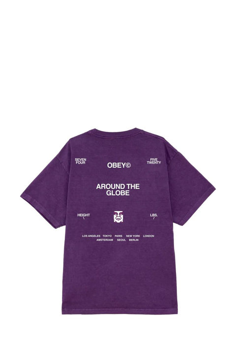 T-SHIRT AROUND THE GLOBE TEE 63083_32122 IMPERIAL PURPLE-IPR MAN