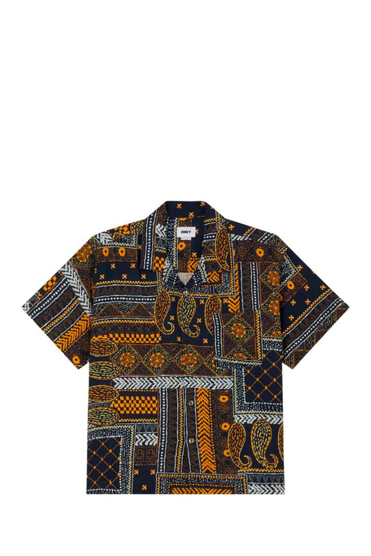 CAMICIA ARCHIE WOVEN 63086_32123 NAVY MULTI-NVY MAN