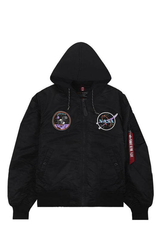 ALPHA INDUSTRIES BOMBER HOOD MA-1 VF 108108 VINTAGE GREY