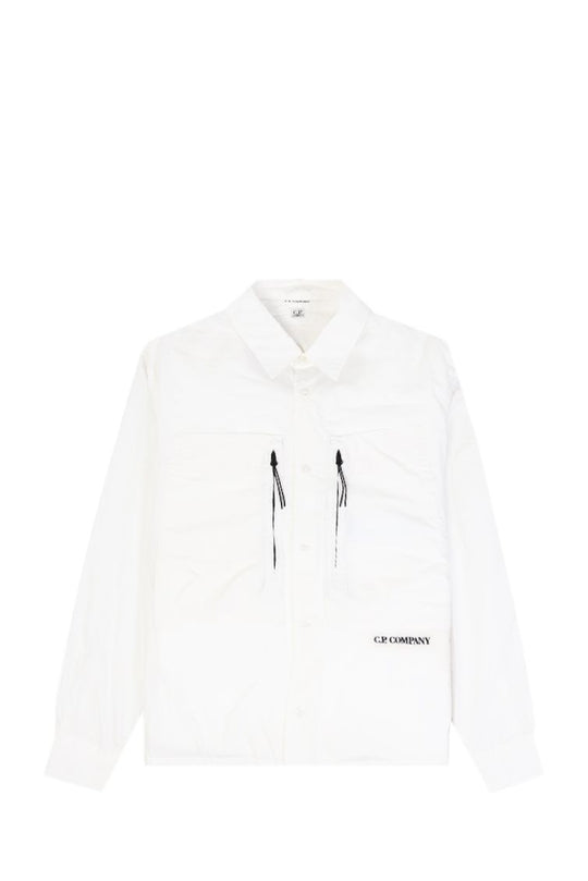 OVERSHIRT UOMO C.P. COMPANY MOS276A 5328G GAUZE WHITE