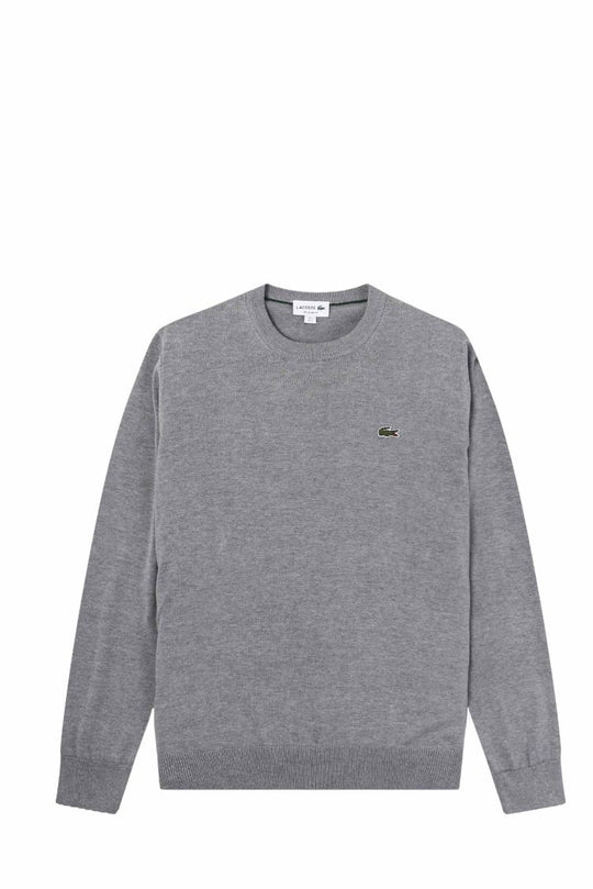 LACOSTE MAGLIA AH0128 SILVER CHINE