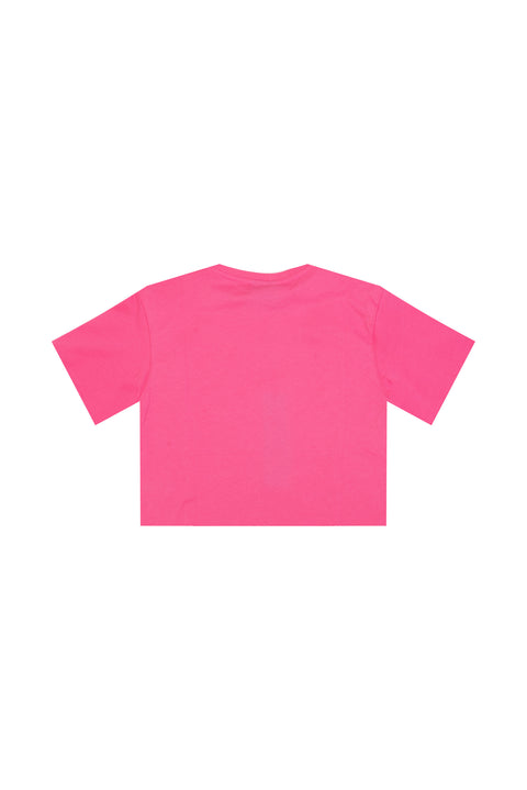 T-SHIRT DONNA DISCLAIMER 24EDS54413  FUXIA FLUO