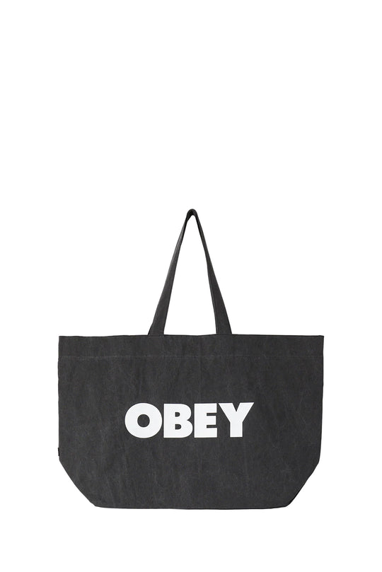 BORSA DONNA OBEY PIGMENT DYED TOTE BAG PIGMENT BLACK