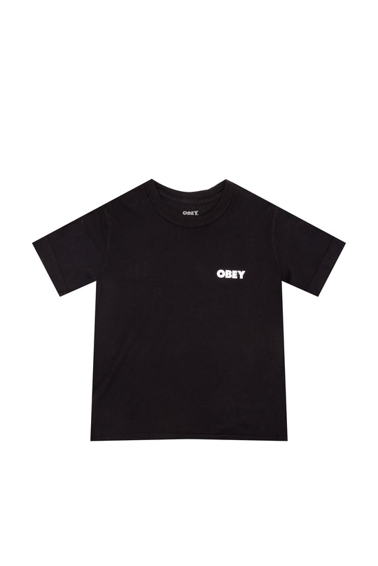 T-SHIRT DONNA OBEY VISUAL STUDIOS TEE  DIGITAL BLACK