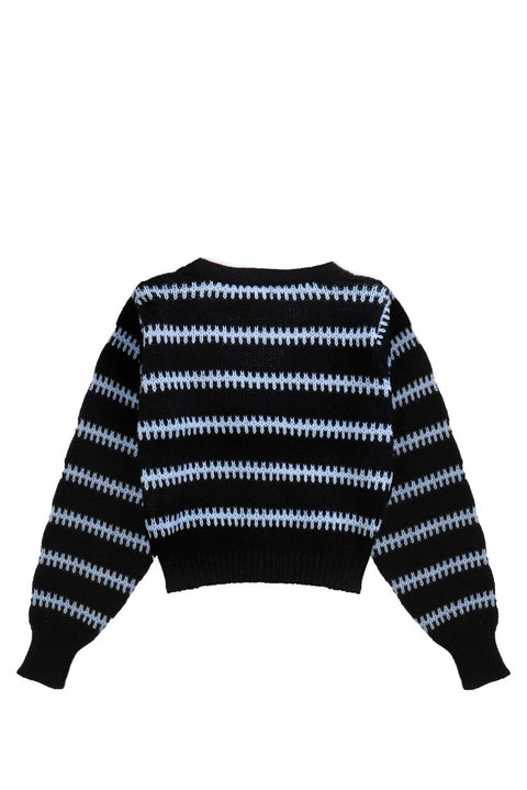 24COLOURS CARDIGAN 41175A BLACK-01