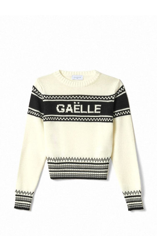 GAELLE PARIS MAGLIA DONNA GAABW00882 OFFWHT/NERO