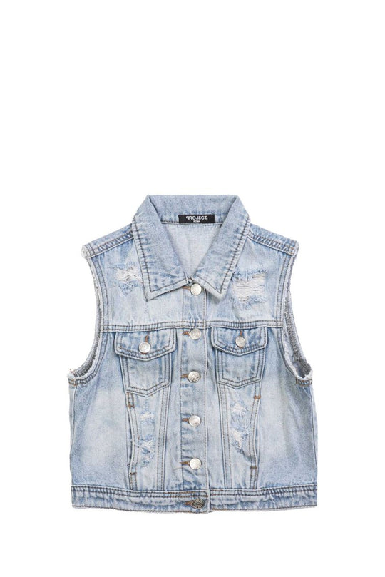 W GILET S2 ISLA 62844_31996 LIGHT DENIM-LT DNM WMN