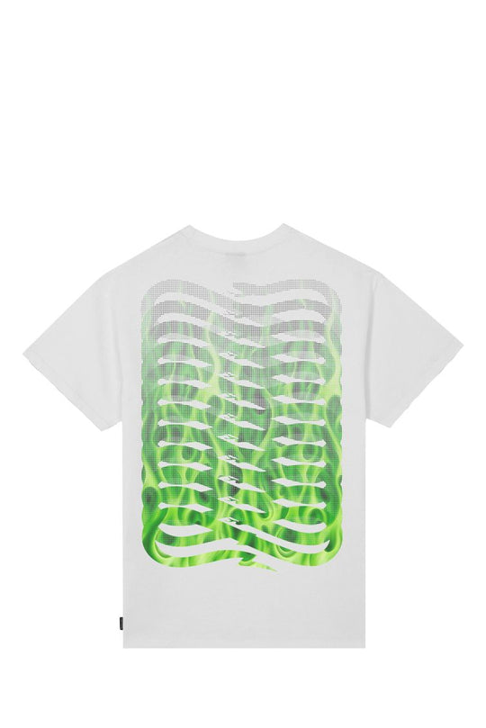 RIBS FLAME TEE PRTS861 62910_8427 BIANCO-BIANCO MAN