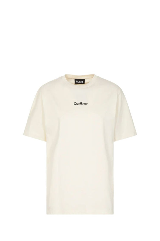 DISCLAIMER T-SHIRT DONNA 24IDS54659 LATTE/NERA