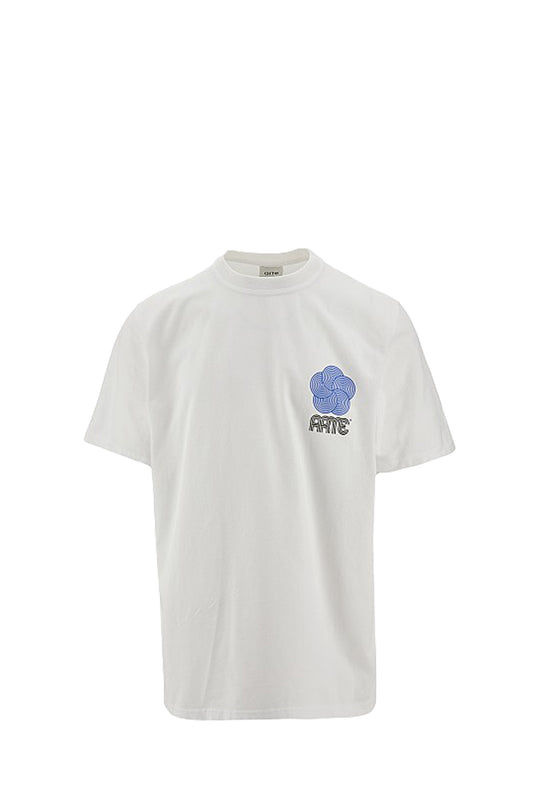 T-SHIRT UOMO ARTE CIRCLE FLOWER TEE 020T WHITE