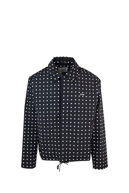 GIUBBOTTO UOMO ARTE COACH HEART JKT 129J BLK/WHT