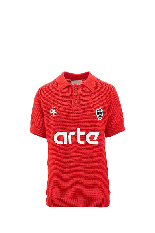 POLO UOMO ARTE FUTEBOL KNIT POLO 149K RED
