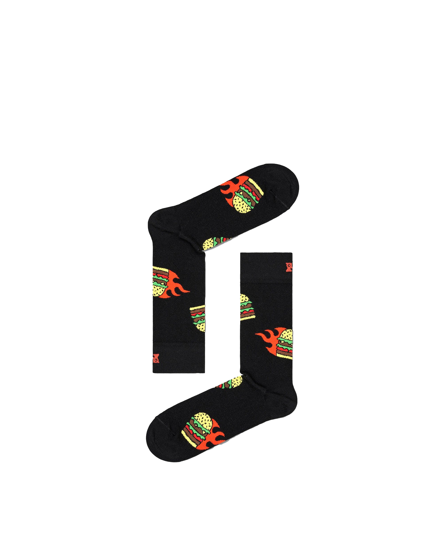 CALZA HAPPY SOCKS FLAMING BURGER P000128 I Proj3ct.it– Proj3ct Store