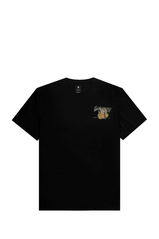 T-SHIRT UOMO G-STAR RAW D24423 336 DK BLACK