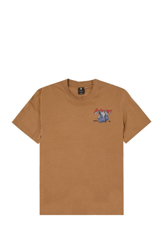 T-SHIRT UOMO G-STAR RAW D24423 336 DK FAWN