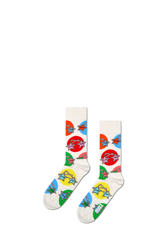 CALZA UOMO HAPPY SOCKS P000671 ELTON GLASSES WHITE