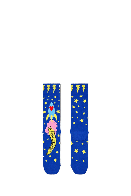 CALZA UOMO HAPPY SOCKS P000668 ROCKET MAN BLUE
