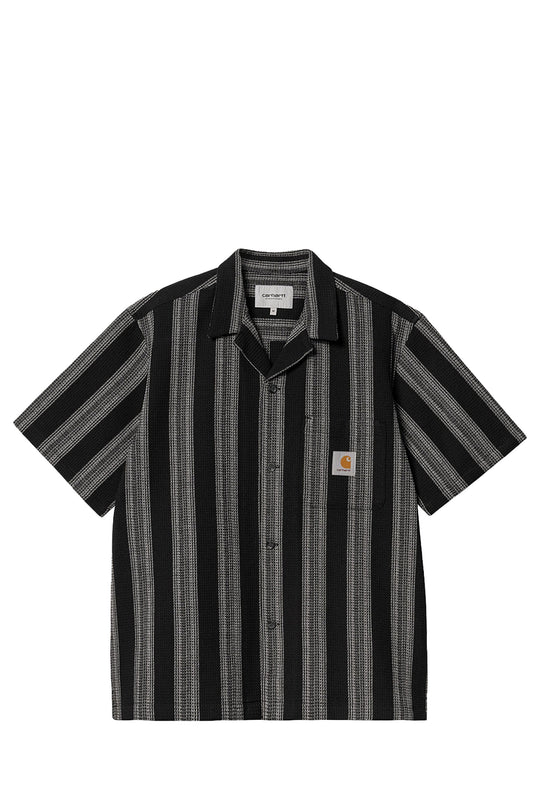 CARHARTT WIP CAMICIA I033687 DODSON STR/BLK-2A3.X