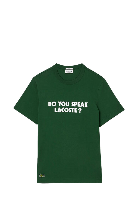 T-SHIRT UOMO LACOSTE TH0134 GREEN