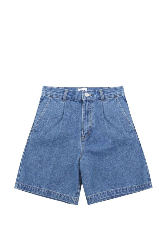 SHORT DONNA OBEY ELI PLEATED LIGHT INDIGO