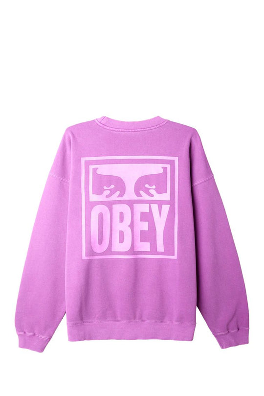 FELPA UOMO OBEY PIGMENT OBEY EYES CREW PIRATE DEWBERRY