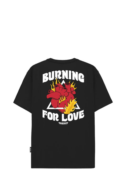 T-SHIRT S1 BURNING 59999_8386 BLACK-BLACK MAN