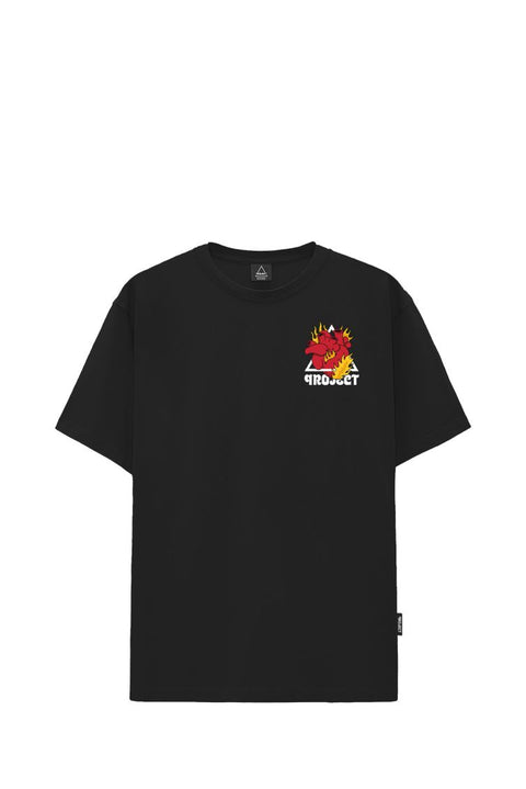 T-SHIRT S1 BURNING 59999_8386 BLACK-BLACK MAN