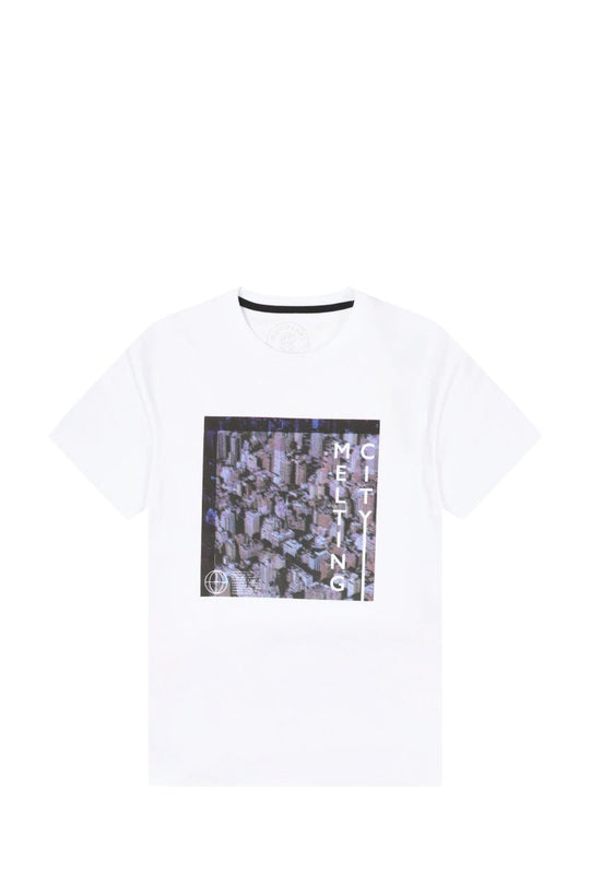 T-SHIRT UOMO NUVOLARI S1 MELTING BIANCO