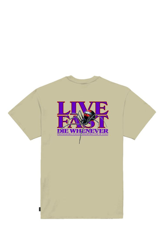 T-SHIRT LIVE FAST PRTS734 59697_15530 GRAVEL-GRAVEL MAN