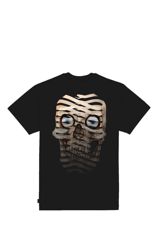 T-SHIRT RIBS SKULL PRTS981 59689_8386 BLACK-BLACK MAN