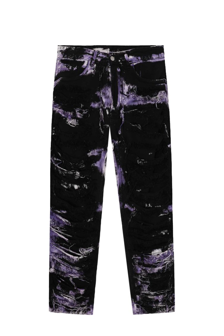 Lightning Print Purple Lightning Skate Jean Jaded London Lightning