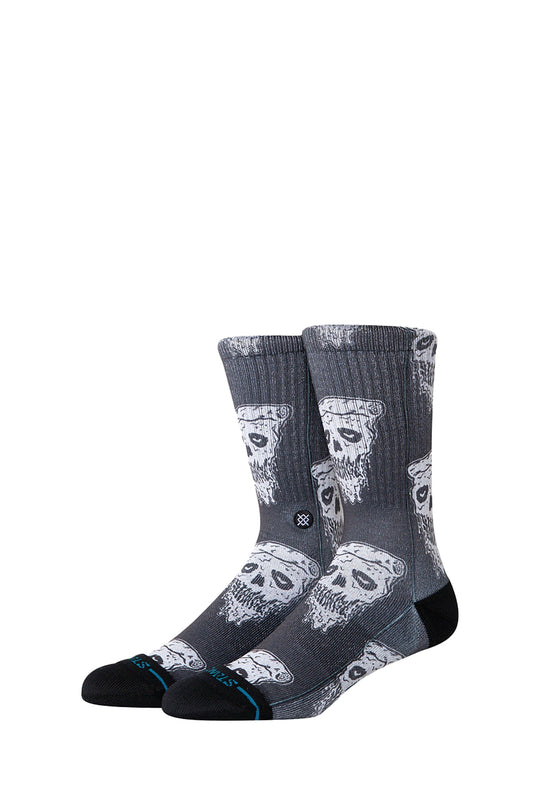 CALZE UOMO STANCE PIZZA FACE US0000481  WHITEBLACK