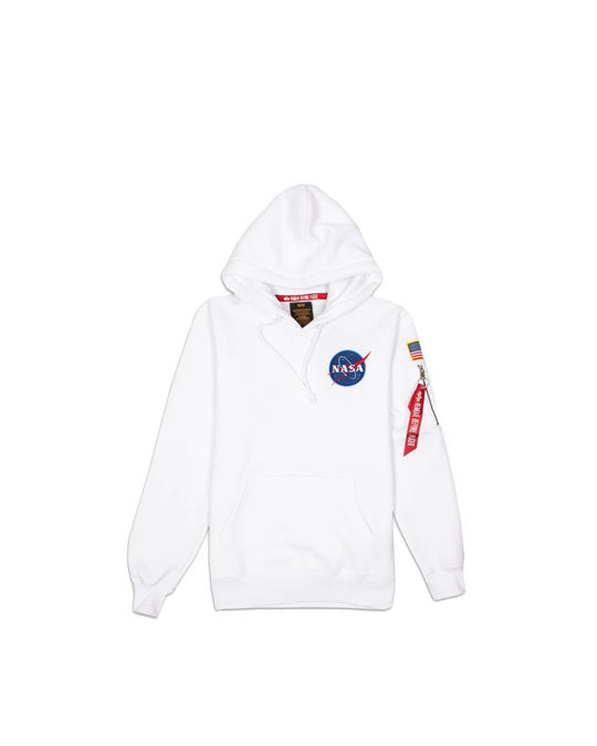 ALPHA INDUSTRIES FELPA SPACE SHUTTLE 178317 WHITE