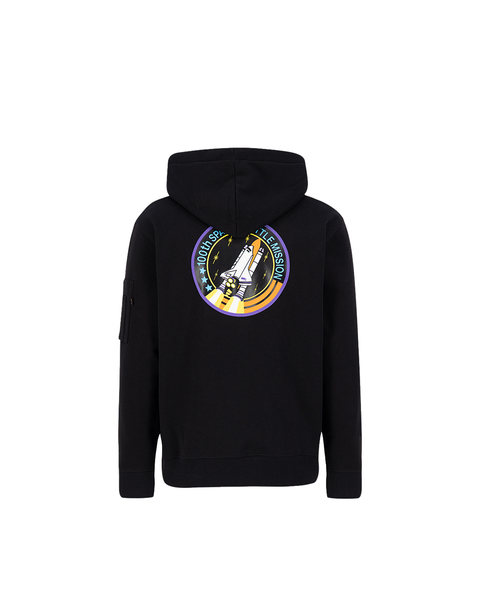 ALPHA INDUSTRIES FELPA SPACE SHUTTLE 178317 BLK NEON PURPLE