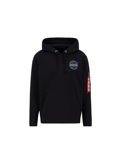 ALPHA INDUSTRIES FELPA SPACE SHUTTLE 178317 BLK NEON PURPLE