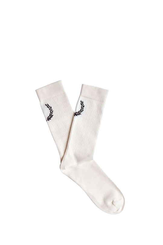 FRED PERRY CALZA C8132 SNOWWHT/BLK