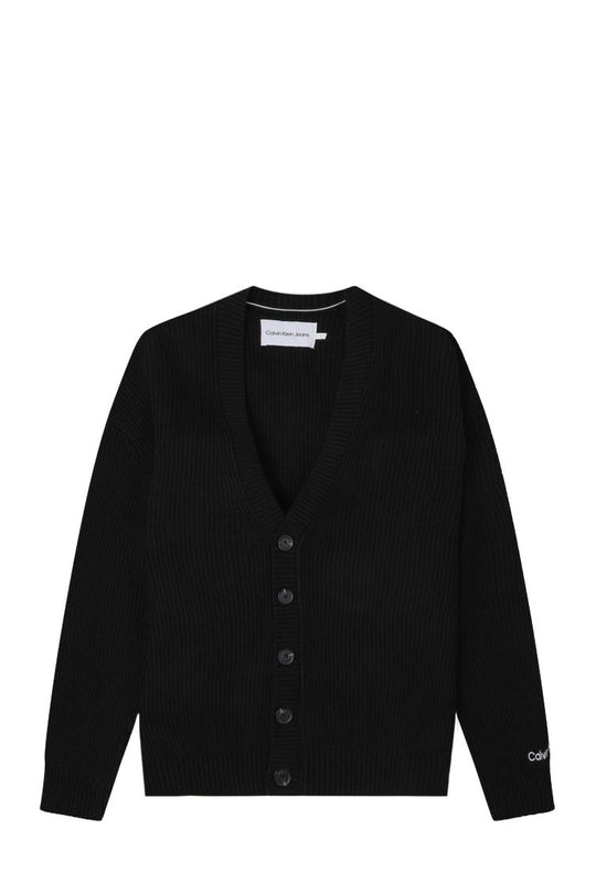 CARDIGAN J325066 59579_23901 CK BLACK-BEH MAN