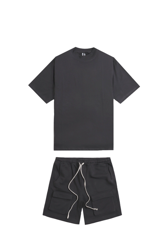 TSHIRT BERMUDA SS ELOY 63311_8771 PIOMBO-PIOMBO MAN