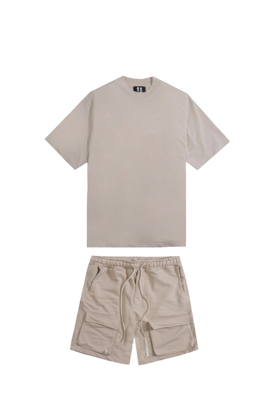 TSHIRT BERMUDA SS ELOY 63311_8265 SABBIA-SABBIA MAN