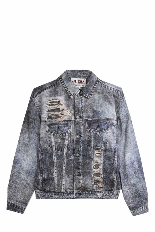 GUESS JEANS GIUBBOTTO M4BG77 D4SB1 PRNTD MENDING