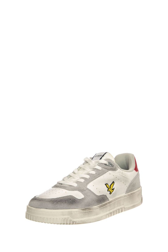 LYLE & SCOTT LS300010BM WHITE/GRY/RED-WHAG