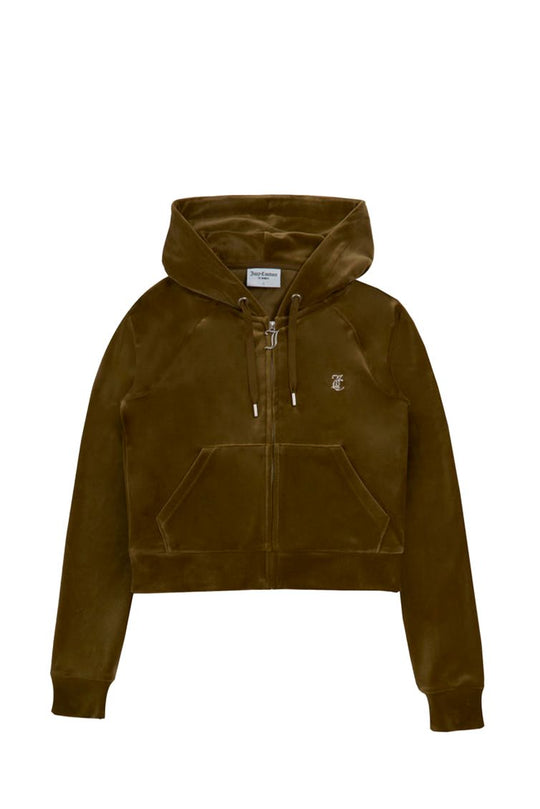 JUICY COUTURE MADISON HOODIE VIJH70194WPFJA8 DRK OLIVE