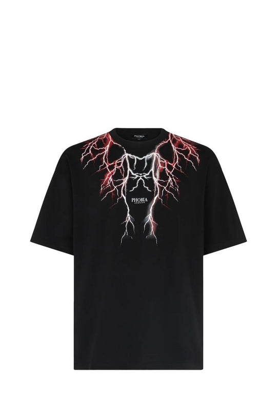 T-SHIRT PH00438 63284_32223 BLK/REDGREY LT-REDGR MAN