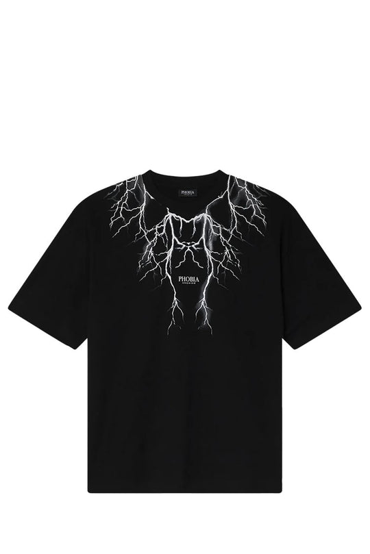 T-SHIRT PH00682 63285_32224 BLK/GRAY LIGHT-GR MAN