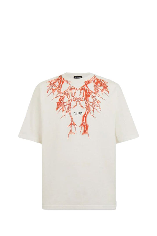 T-SHIRT PH00786 63287_32226 WHT/ORANGE-WHT/ORN MAN