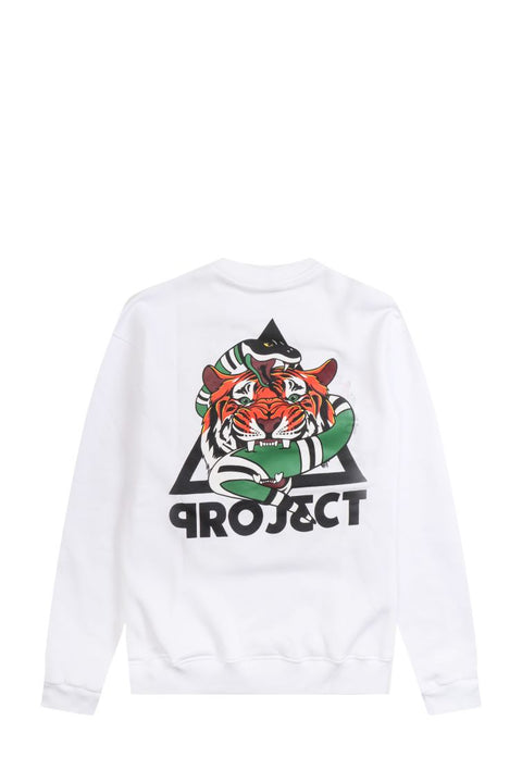 PROJ3CT FELPA W1 GR TIGER 7 BIANCO