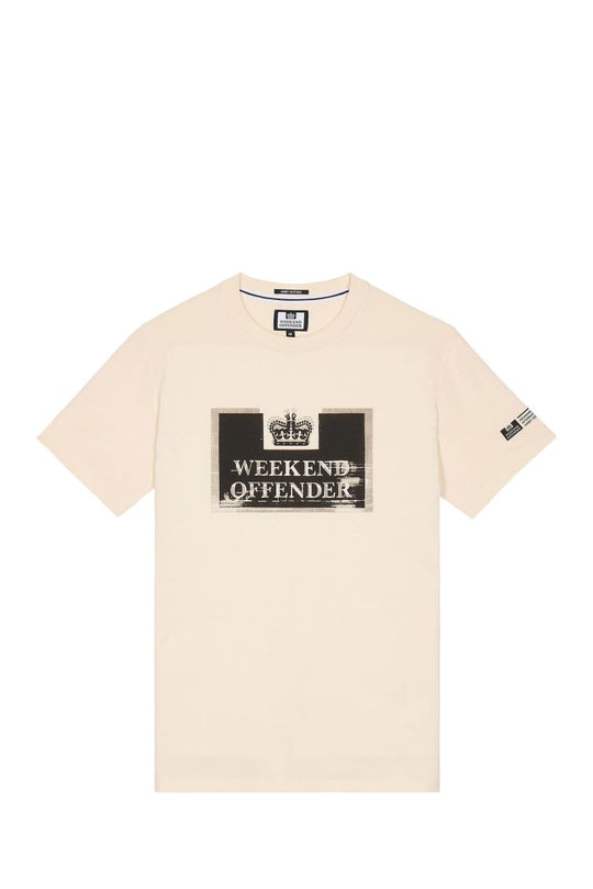 WEEKEND OFFENDER BONPENSIERO TEE PTAW2417 IVORY